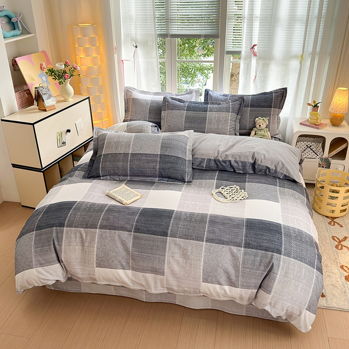 91家纺网 家纺一手货源 找家纺 拾物记 2025新款A类全棉纯棉加厚超柔磨毛单被套（提供买家秀质检报告和实验视频） 轻织漫冬