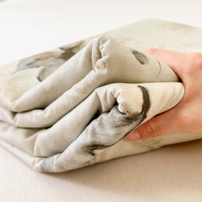 91家纺网 家纺一手货源 找家纺 拾物记 2025新款A类全棉纯棉加厚超柔磨毛单被套（提供买家秀质检报告和实验视频） 衫叶