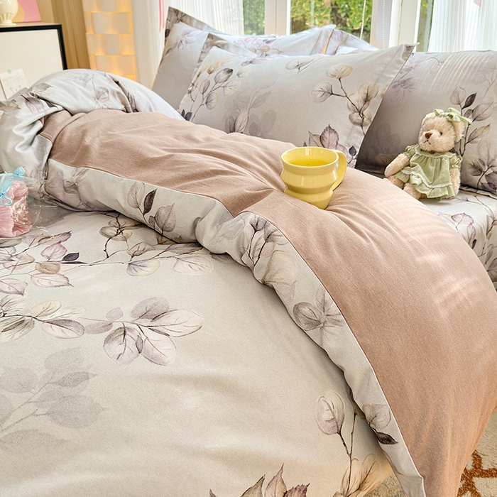 91家纺网 家纺一手货源 找家纺 拾物记 2025新款A类全棉纯棉加厚超柔磨毛单被套（提供买家秀质检报告和实验视频） 舒蔓枝