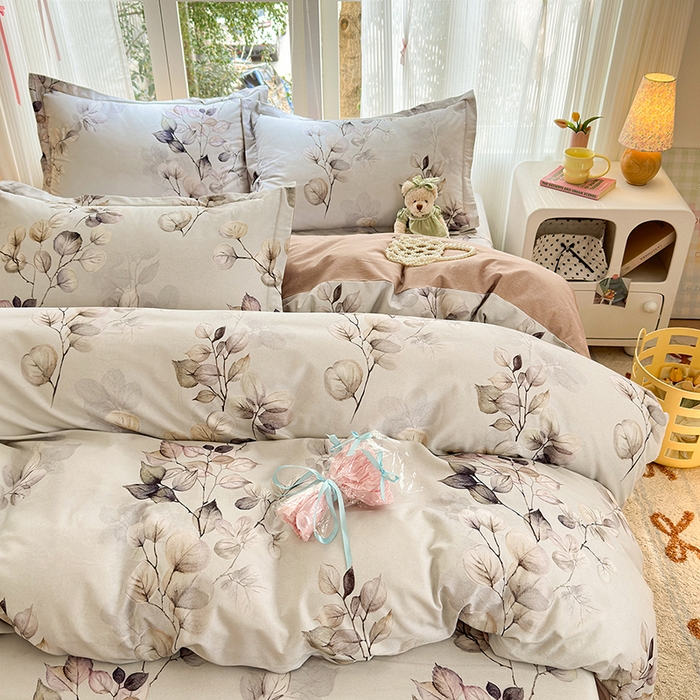 91家纺网 家纺一手货源 找家纺 拾物记 2025新款A类全棉纯棉加厚超柔磨毛单被套（提供买家秀质检报告和实验视频） 舒蔓枝