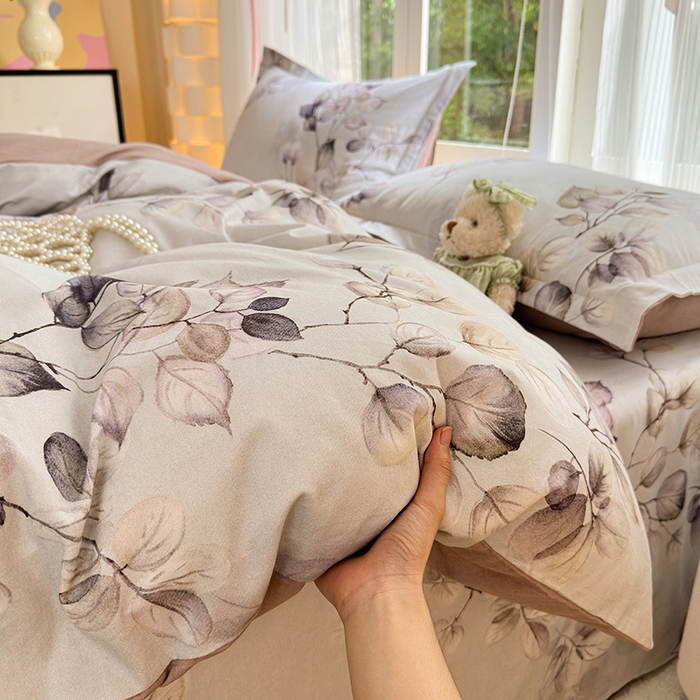 91家纺网 家纺一手货源 找家纺 拾物记 2025新款A类全棉纯棉加厚超柔磨毛单被套（提供买家秀质检报告和实验视频） 舒蔓枝