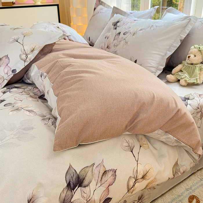 91家纺网 家纺一手货源 找家纺 拾物记 2025新款A类全棉纯棉加厚超柔磨毛单被套（提供买家秀质检报告和实验视频） 舒蔓枝