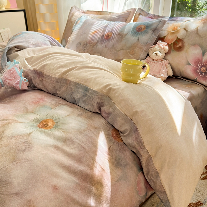 91家纺网 家纺一手货源 找家纺 拾物记 2025新款A类全棉纯棉加厚超柔磨毛单被套（提供买家秀质检报告和实验视频） 听妍