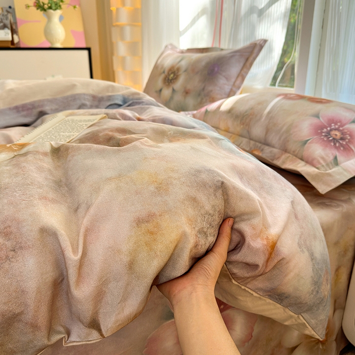 91家纺网 家纺一手货源 找家纺 拾物记 2025新款A类全棉纯棉加厚超柔磨毛单被套（提供买家秀质检报告和实验视频） 听妍