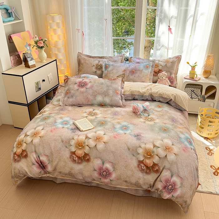 91家纺网 家纺一手货源 找家纺 拾物记 2025新款A类全棉纯棉加厚超柔磨毛单被套（提供买家秀质检报告和实验视频） 听妍