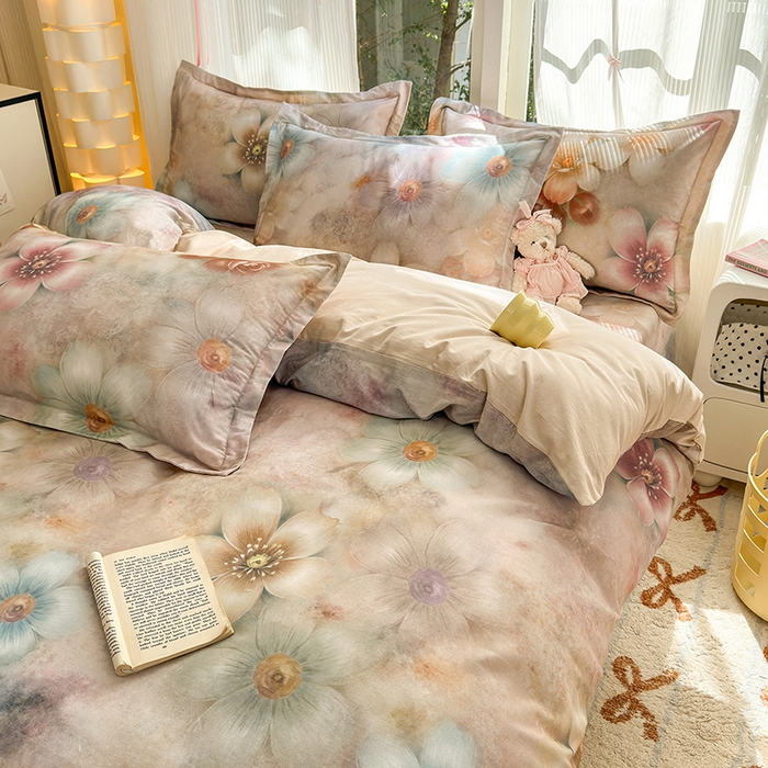 91家纺网 家纺一手货源 找家纺 拾物记 2025新款A类全棉纯棉加厚超柔磨毛单被套（提供买家秀质检报告和实验视频） 听妍