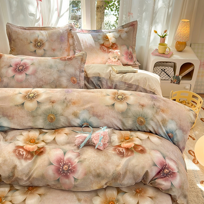 91家纺网 家纺一手货源 找家纺 拾物记 2025新款A类全棉纯棉加厚超柔磨毛单被套（提供买家秀质检报告和实验视频） 听妍