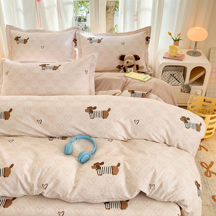 91家纺网 家纺一手货源 找家纺 拾物记 2025新款A类全棉纯棉加厚超柔磨毛单被套（提供买家秀质检报告和实验视频） 旺趣-米