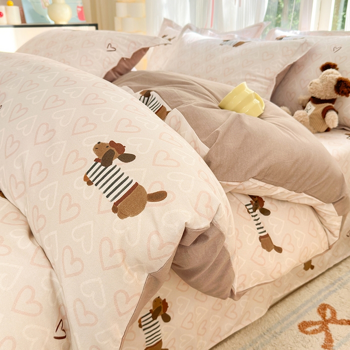 91家纺网 家纺一手货源 找家纺 拾物记 2025新款A类全棉纯棉加厚超柔磨毛单被套（提供买家秀质检报告和实验视频） 旺趣-米