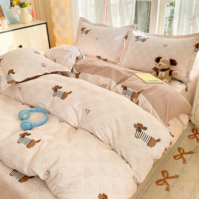 91家纺网 家纺一手货源 找家纺 拾物记 2025新款A类全棉纯棉加厚超柔磨毛单被套（提供买家秀质检报告和实验视频） 旺趣-米