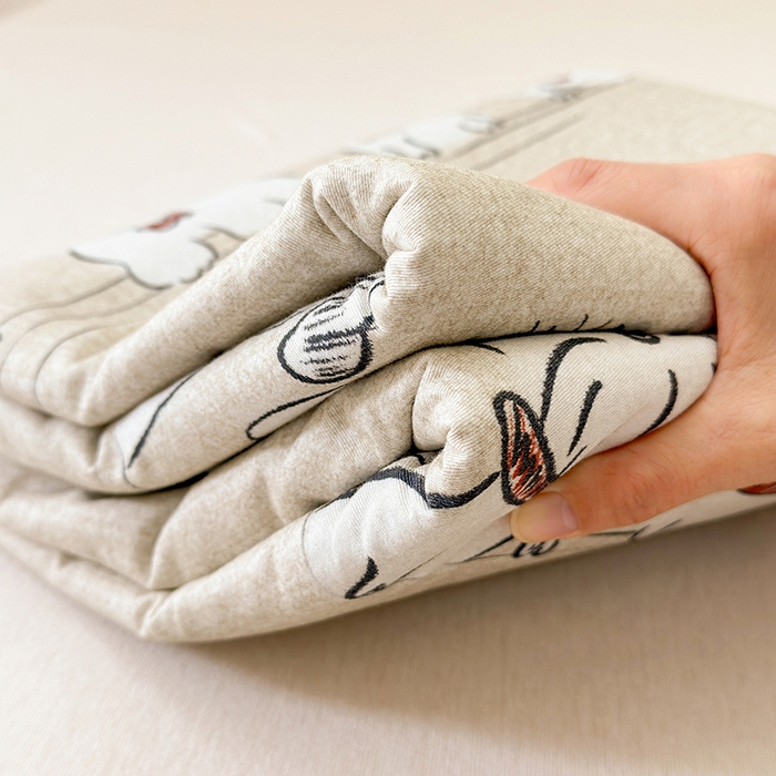 91家纺网 家纺一手货源 找家纺 拾物记 2025新款A类全棉纯棉加厚超柔磨毛单被套（提供买家秀质检报告和实验视频） 小奥汀-咖