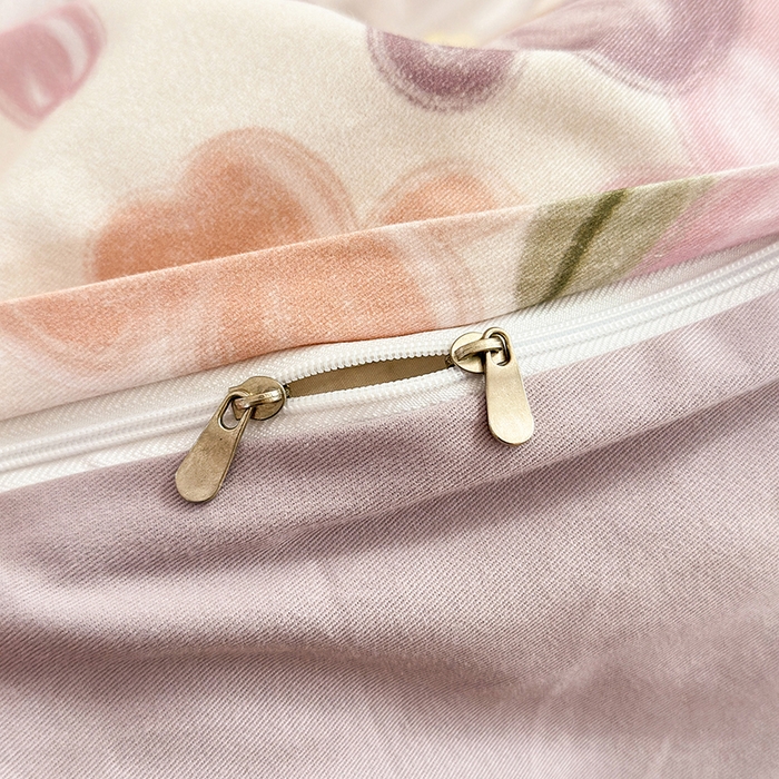 91家纺网 家纺一手货源 找家纺 拾物记 2025新款A类全棉纯棉加厚超柔磨毛单被套（提供买家秀质检报告和实验视频） 忆甜米紫