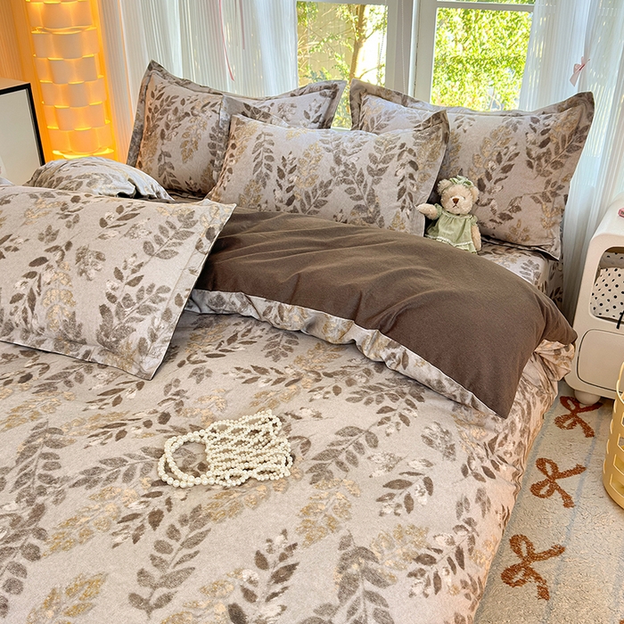 91家纺网 家纺一手货源 找家纺 拾物记 2025新款A类全棉纯棉加厚超柔磨毛单被套（提供买家秀质检报告和实验视频） 折枝春山