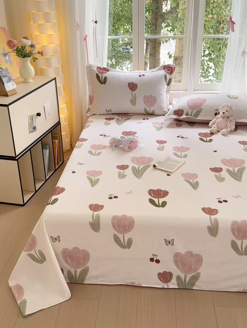 91家纺网 家纺一手货源 找家纺 （总）拾物记 2025新款A类全棉纯棉加厚超柔磨毛单床单（提供买家秀质检报告和实验视频）