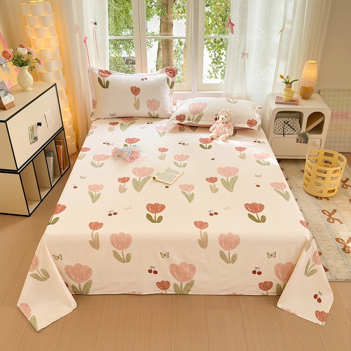 91家纺网 家纺一手货源 找家纺 （总）拾物记 2025新款A类全棉纯棉加厚超柔磨毛单床单（提供买家秀质检报告和实验视频）