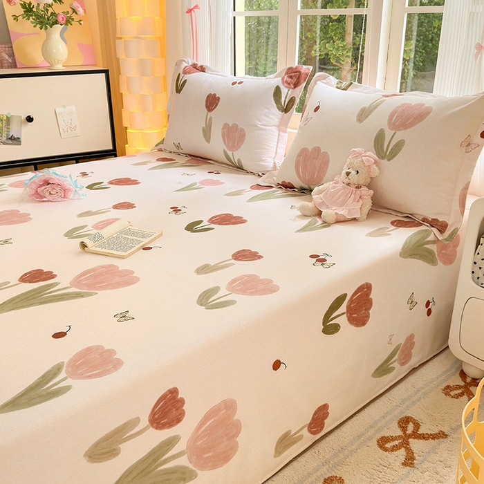 91家纺网 家纺一手货源 找家纺 （总）拾物记 2025新款A类全棉纯棉加厚超柔磨毛单床单（提供买家秀质检报告和实验视频）