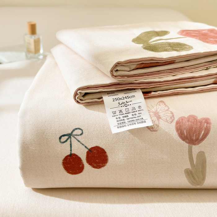 91家纺网 家纺一手货源 找家纺 （总）拾物记 2025新款A类全棉纯棉加厚超柔磨毛单床单（提供买家秀质检报告和实验视频）