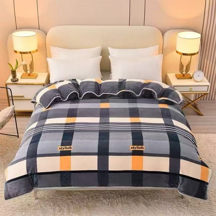 91家纺网 家纺一手货源 找家纺 （总）硕喜 2025新款加厚牛奶绒法莱绒金貂绒单被套