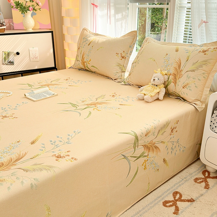 91家纺网 家纺一手货源 找家纺 拾物记 2025新款A类全棉纯棉加厚超柔磨毛单床单（提供买家秀质检报告和实验视频） 落拂