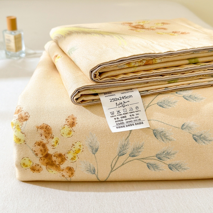 91家纺网 家纺一手货源 找家纺 拾物记 2025新款A类全棉纯棉加厚超柔磨毛单床单（提供买家秀质检报告和实验视频） 落拂