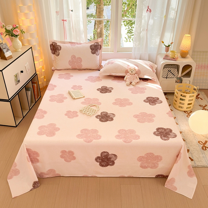 91家纺网 家纺一手货源 找家纺 拾物记 2025新款A类全棉纯棉加厚超柔磨毛单床单（提供买家秀质检报告和实验视频） 莫拉慕斯