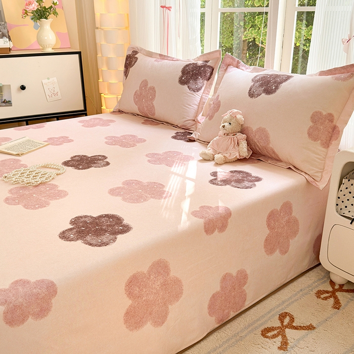 91家纺网 家纺一手货源 找家纺 拾物记 2025新款A类全棉纯棉加厚超柔磨毛单床单（提供买家秀质检报告和实验视频） 莫拉慕斯