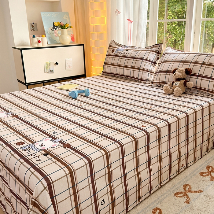 91家纺网 家纺一手货源 找家纺 拾物记 2025新款A类全棉纯棉加厚超柔磨毛单床单（提供买家秀质检报告和实验视频） 帕比