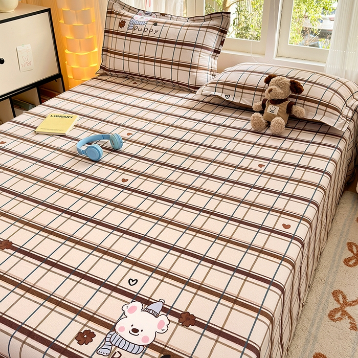 91家纺网 家纺一手货源 找家纺 拾物记 2025新款A类全棉纯棉加厚超柔磨毛单床单（提供买家秀质检报告和实验视频） 帕比