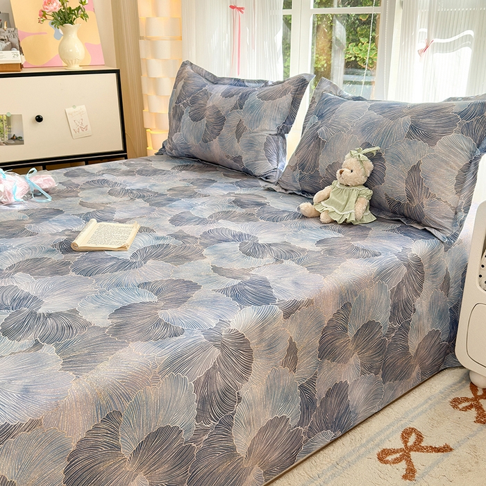 91家纺网 家纺一手货源 找家纺 拾物记 2025新款A类全棉纯棉加厚超柔磨毛单床单（提供买家秀质检报告和实验视频） 轻纱曼舞