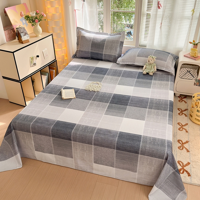 91家纺网 家纺一手货源 找家纺 拾物记 2025新款A类全棉纯棉加厚超柔磨毛单床单（提供买家秀质检报告和实验视频） 轻织漫冬