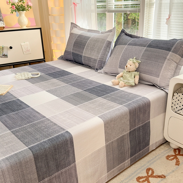 91家纺网 家纺一手货源 找家纺 拾物记 2025新款A类全棉纯棉加厚超柔磨毛单床单（提供买家秀质检报告和实验视频） 轻织漫冬