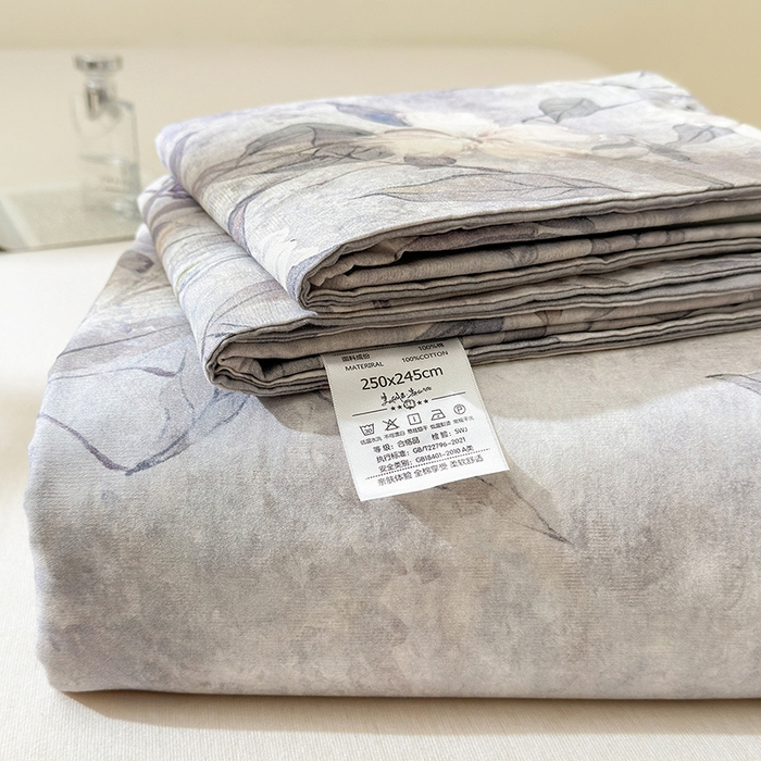 91家纺网 家纺一手货源 找家纺 拾物记 2025新款A类全棉纯棉加厚超柔磨毛单床单（提供买家秀质检报告和实验视频） 琼枝