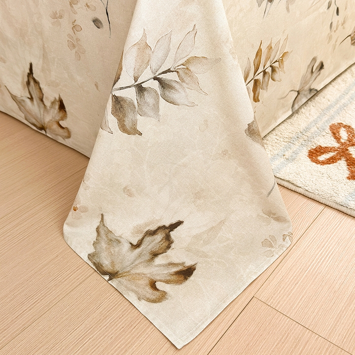 91家纺网 家纺一手货源 找家纺 拾物记 2025新款A类全棉纯棉加厚超柔磨毛单床单（提供买家秀质检报告和实验视频） 衫叶