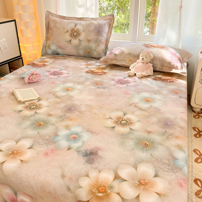 91家纺网 家纺一手货源 找家纺 拾物记 2025新款A类全棉纯棉加厚超柔磨毛单床单（提供买家秀质检报告和实验视频） 听妍