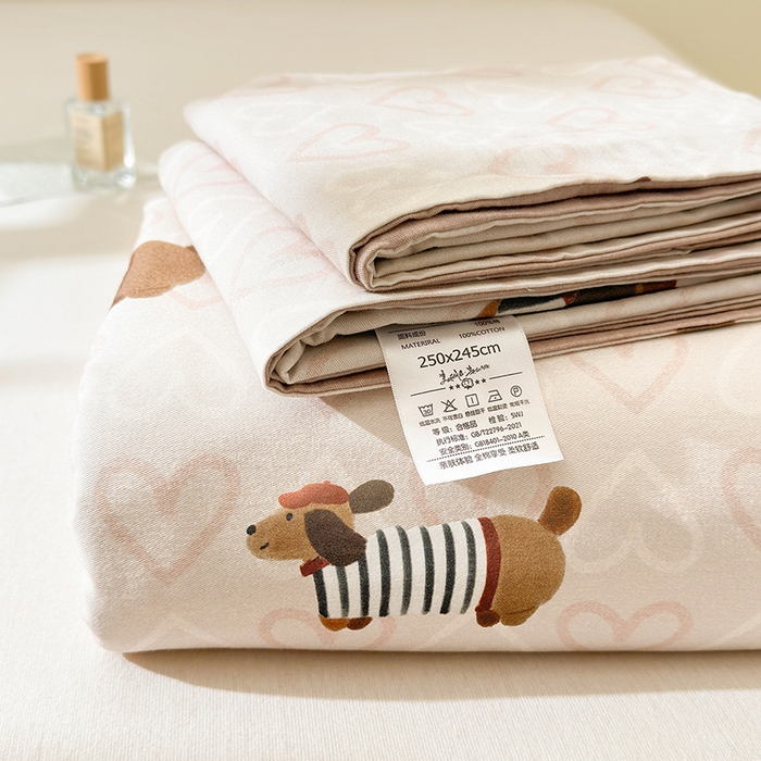 91家纺网 家纺一手货源 找家纺 拾物记 2025新款A类全棉纯棉加厚超柔磨毛单床单（提供买家秀质检报告和实验视频） 旺趣-米