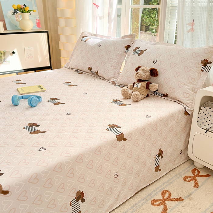 91家纺网 家纺一手货源 找家纺 拾物记 2025新款A类全棉纯棉加厚超柔磨毛单床单（提供买家秀质检报告和实验视频） 旺趣-米