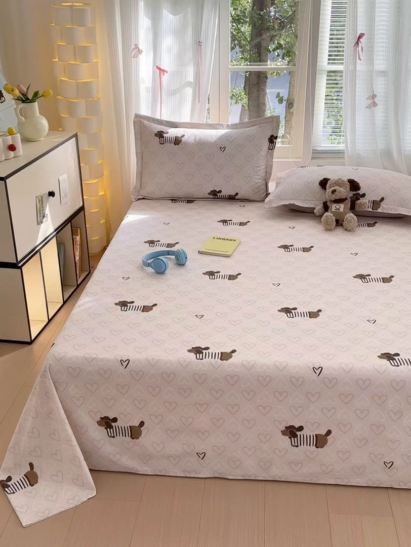 91家纺网 家纺一手货源 找家纺 拾物记 2025新款A类全棉纯棉加厚超柔磨毛单床单（提供买家秀质检报告和实验视频） 旺趣-米