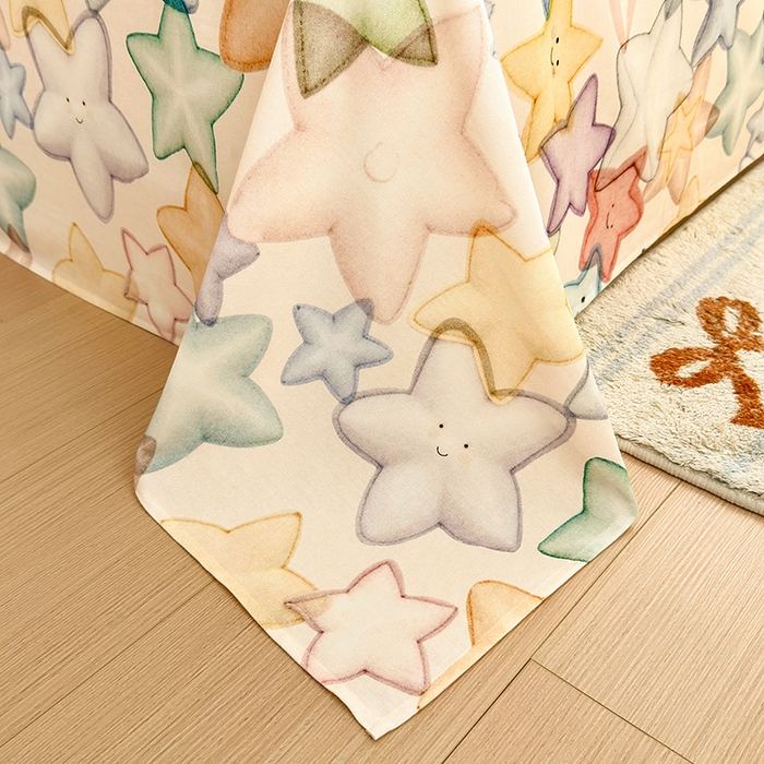 91家纺网 家纺一手货源 找家纺 拾物记 2025新款A类全棉纯棉加厚超柔磨毛单床单（提供买家秀质检报告和实验视频） 星晚-粉