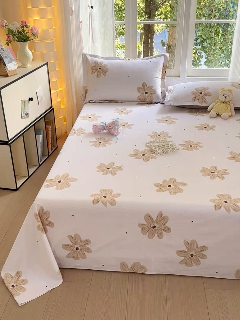 91家纺网 家纺一手货源 找家纺 拾物记 2025新款A类全棉纯棉加厚超柔磨毛单床单（提供买家秀质检报告和实验视频） 寻悦