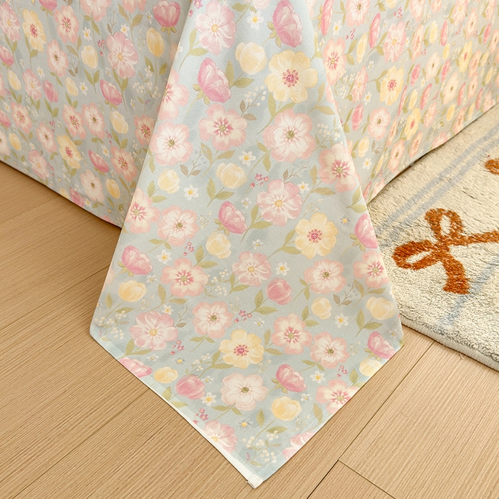 91家纺网 家纺一手货源 找家纺 拾物记 2025新款A类全棉纯棉加厚超柔磨毛单床单（提供买家秀质检报告和实验视频） 樱絮仙踪-兰