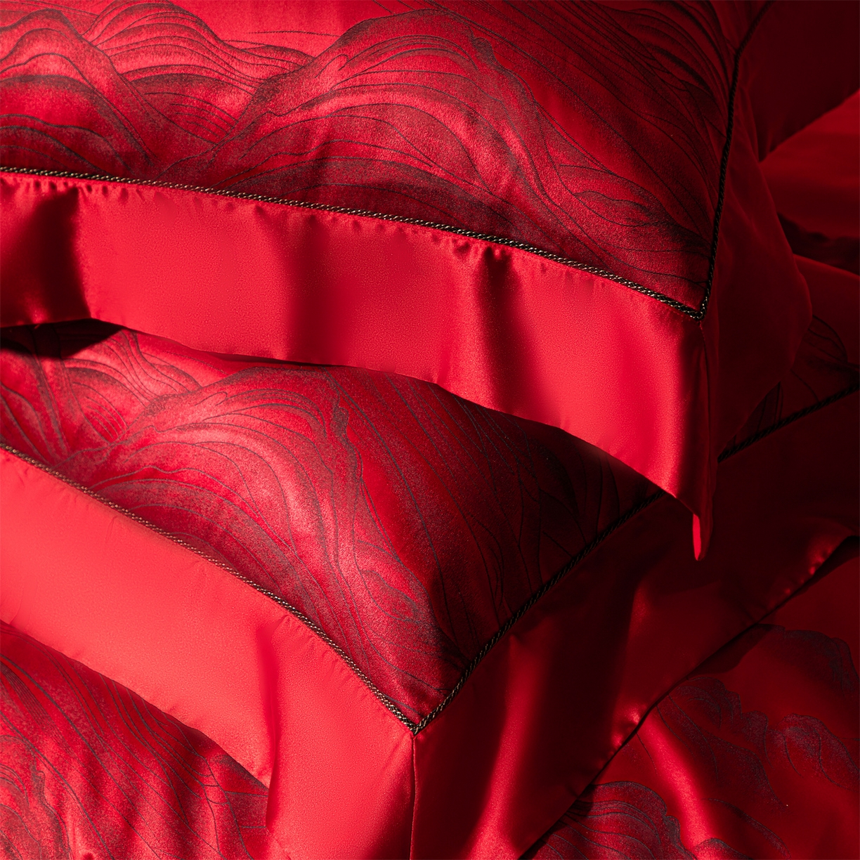 91家纺网 家纺一手货源 找家纺 （总）佳汐蓝家纺 2025新款100支全棉刺绣婚庆四件套-维尔斯