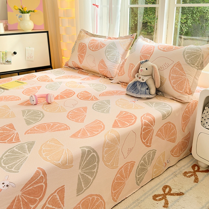 91家纺网 家纺一手货源 找家纺 拾物记 2025新款A类全棉纯棉加厚超柔磨毛单床单（提供买家秀质检报告和实验视频） 柚见玉