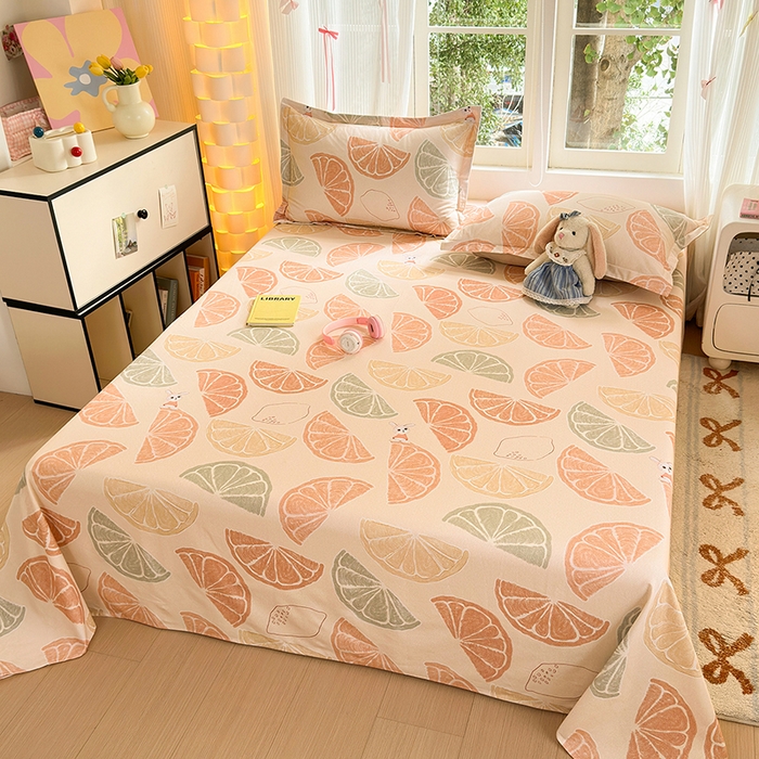 91家纺网 家纺一手货源 找家纺 拾物记 2025新款A类全棉纯棉加厚超柔磨毛单床单（提供买家秀质检报告和实验视频） 柚见玉