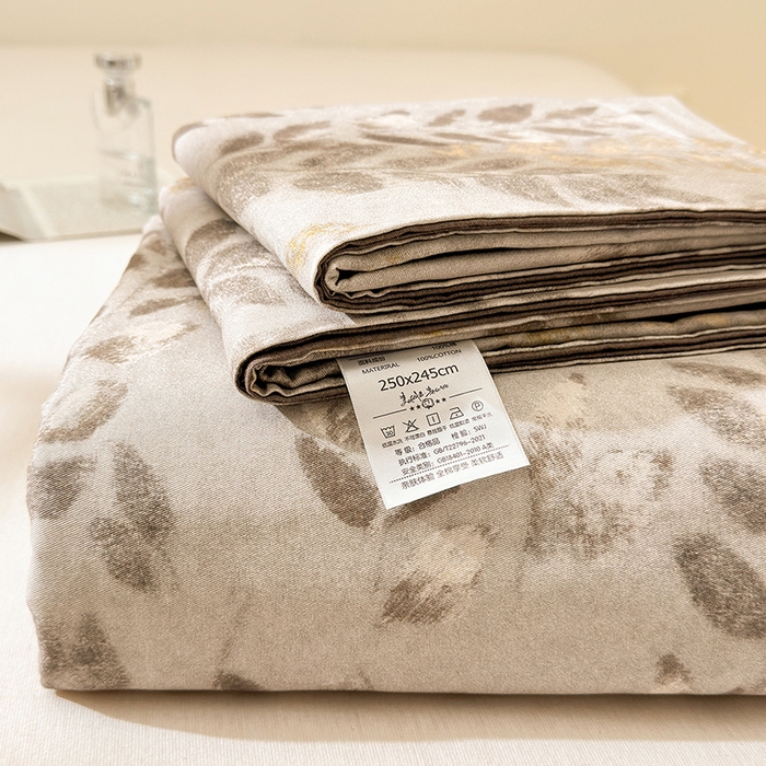 91家纺网 家纺一手货源 找家纺 拾物记 2025新款A类全棉纯棉加厚超柔磨毛单床单（提供买家秀质检报告和实验视频） 折枝春山