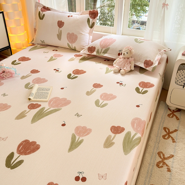 91家纺网 家纺一手货源 找家纺 （总）拾物记 2025新款A类全棉纯棉加厚超柔磨毛单床笠（提供买家秀质检报告和实验视频）