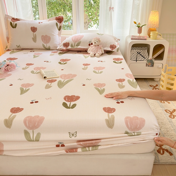 91家纺网 家纺一手货源 找家纺 （总）拾物记 2025新款A类全棉纯棉加厚超柔磨毛单床笠（提供买家秀质检报告和实验视频）