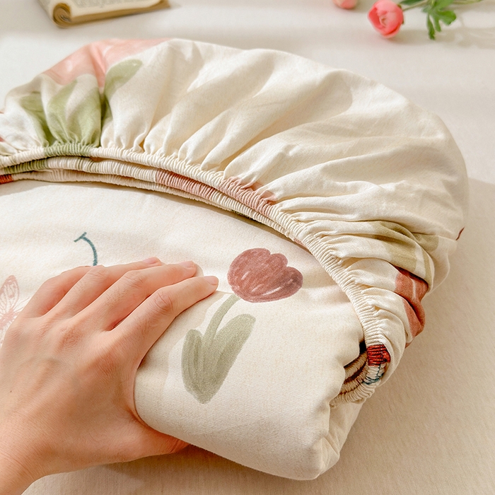 91家纺网 家纺一手货源 找家纺 （总）拾物记 2025新款A类全棉纯棉加厚超柔磨毛单床笠（提供买家秀质检报告和实验视频）