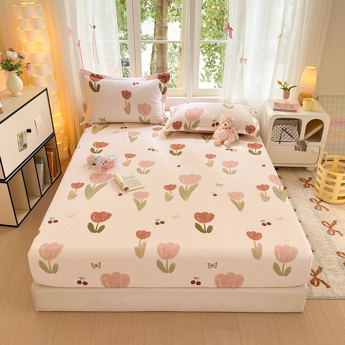 91家纺网 家纺一手货源 找家纺 （总）拾物记 2025新款A类全棉纯棉加厚超柔磨毛单床笠（提供买家秀质检报告和实验视频）