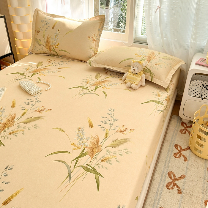 91家纺网 家纺一手货源 找家纺 拾物记 2025新款A类全棉纯棉加厚超柔磨毛单床笠（提供买家秀质检报告和实验视频） 落拂