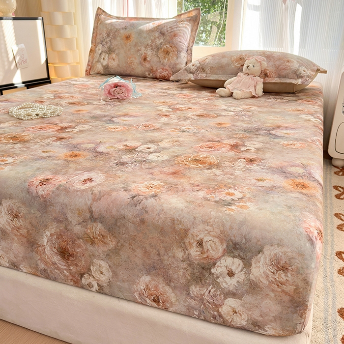 91家纺网 家纺一手货源 找家纺 拾物记 2025新款A类全棉纯棉加厚超柔磨毛单床笠（提供买家秀质检报告和实验视频） 秘境情书